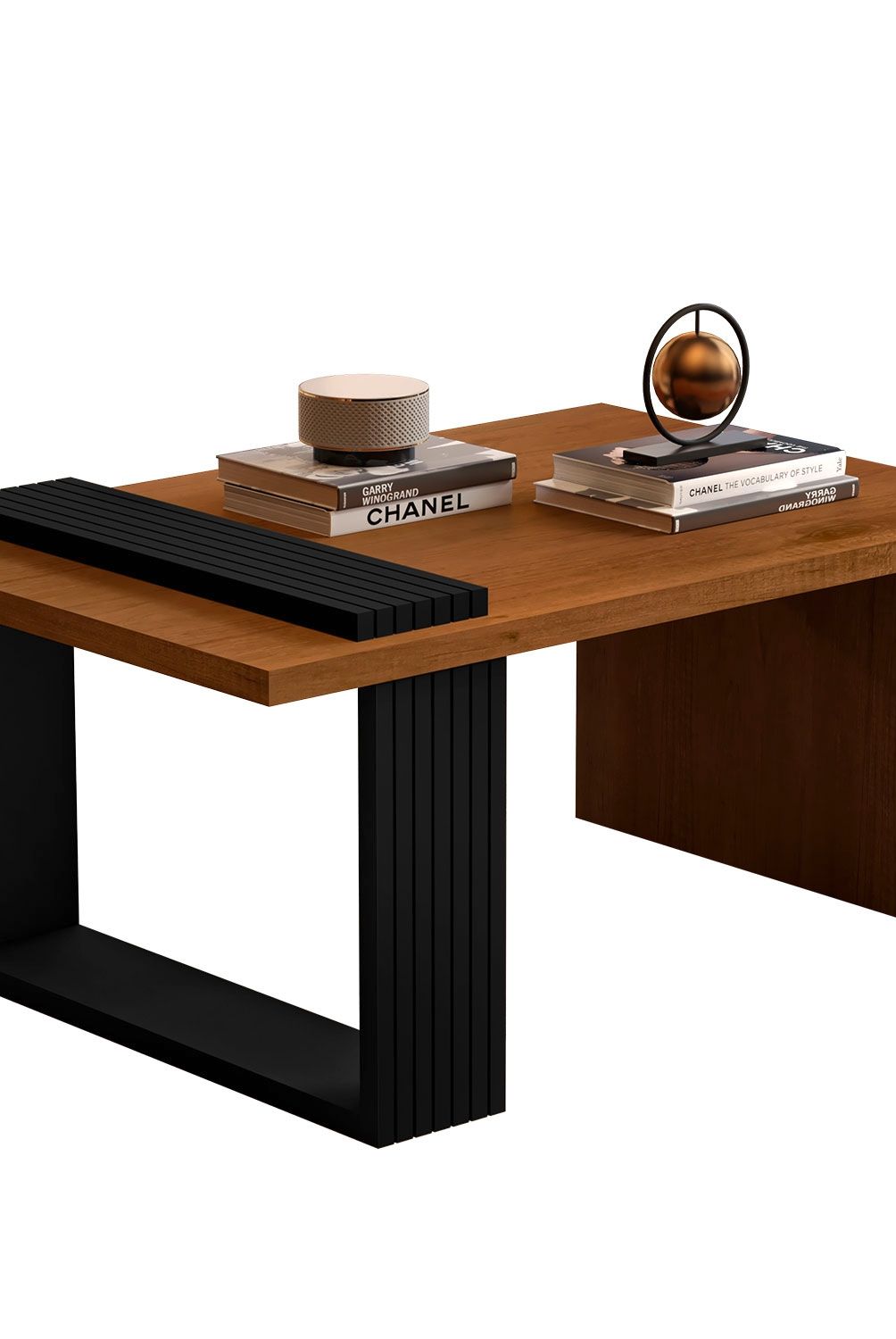 BE DESIGN - Mesa De Centro Boho Caramelo Negro Be Design