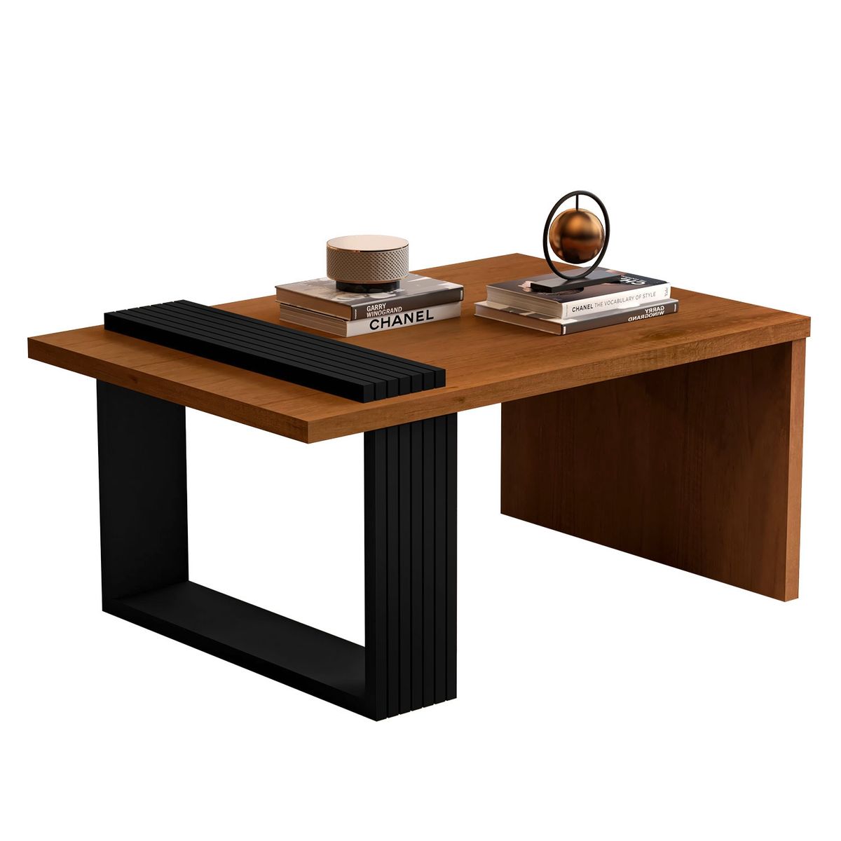 BE DESIGN - Mesa De Centro Boho Caramelo Negro Be Design