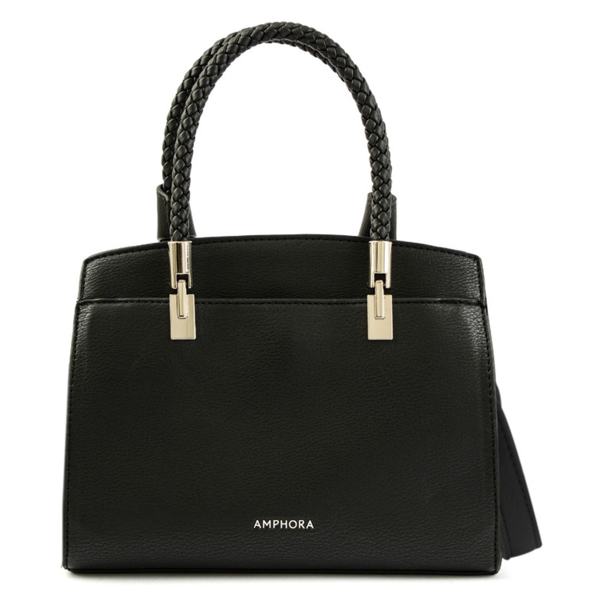 AMPHORA - Cartera Tote Tres Divisiones Pequeña Rosine Negro Amphora