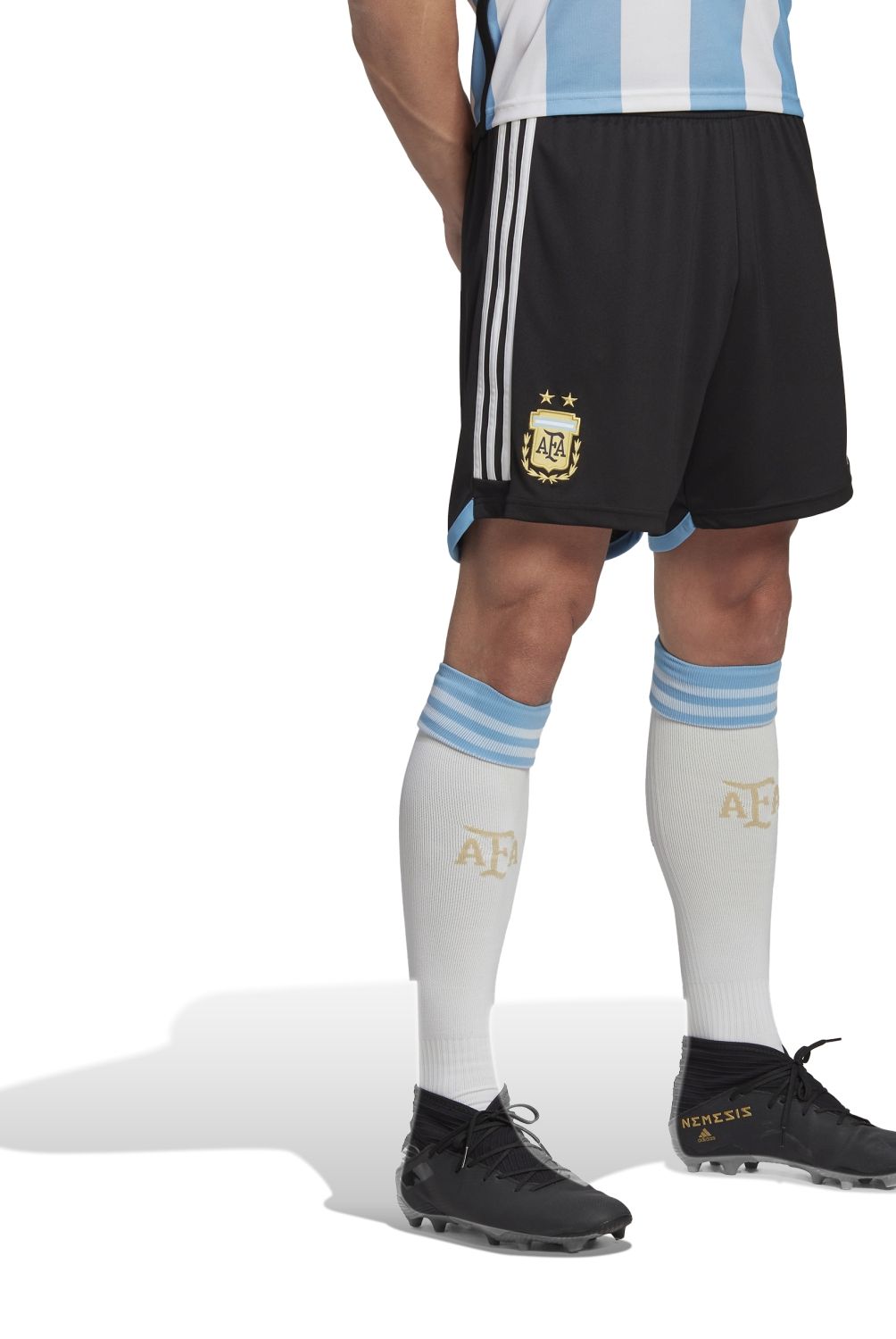ADIDAS - Adidas Shorts Deportivos de Fútbol Argentina Hombre
