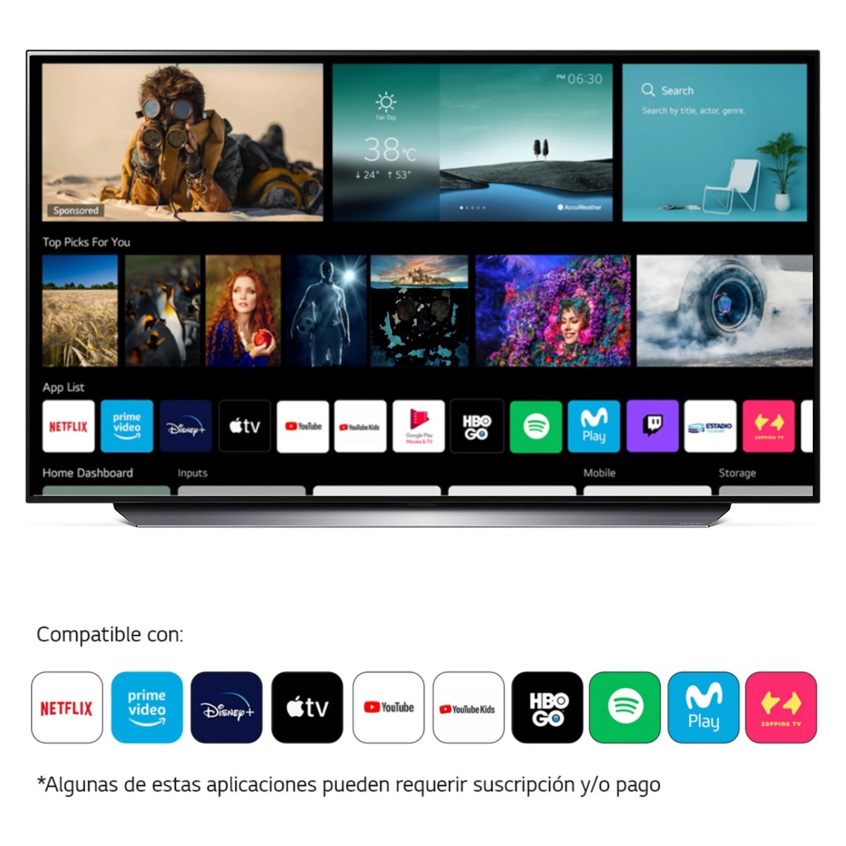 LG - OLED Smart TV 48'' OLED48C2 4K Ultra HD Web OS + Magic Remote LG