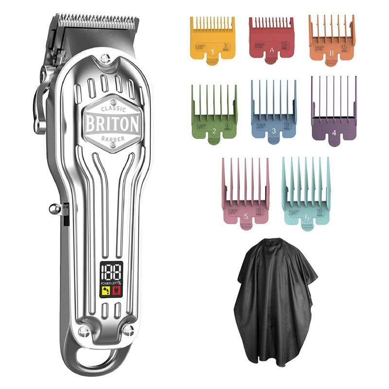 BRITON BARBER - Maquina Cortar Pelo Barba Inalambrica Briton Kit
