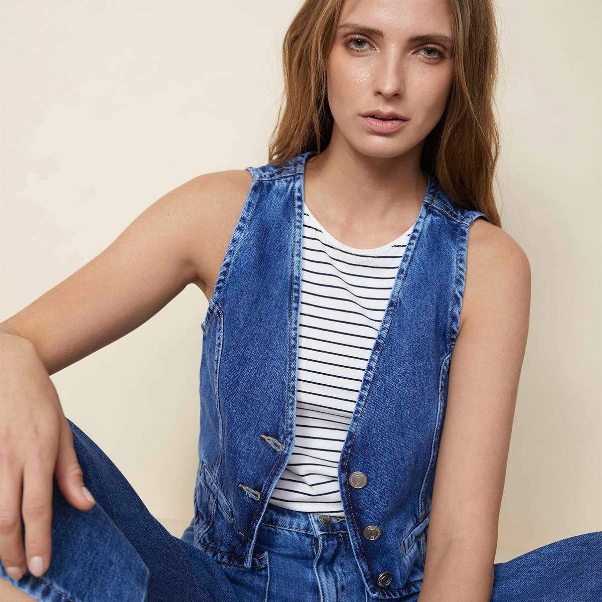 BASEMENT - Basement Gilet Denim