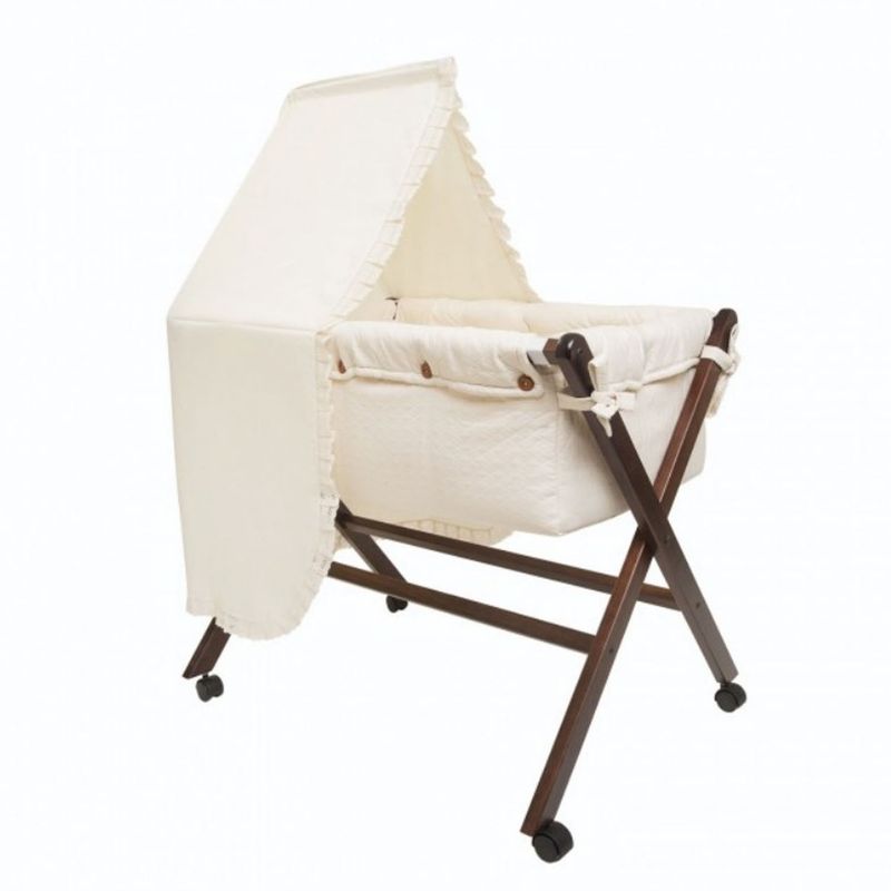BEE BEE - Cuna Moisés Con Dosel Pique Beige