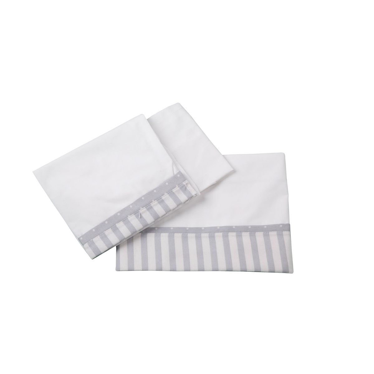 BEE BEE - Bee Bee Juego Sabana Cuna 90 X 140 Lista Gris