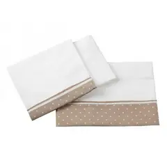 BEE BEE - Juego Sabanas Colecho Punto Beige