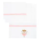 BEE BEE - Juego Sabana 90 X 140 Bord Hada Rosa