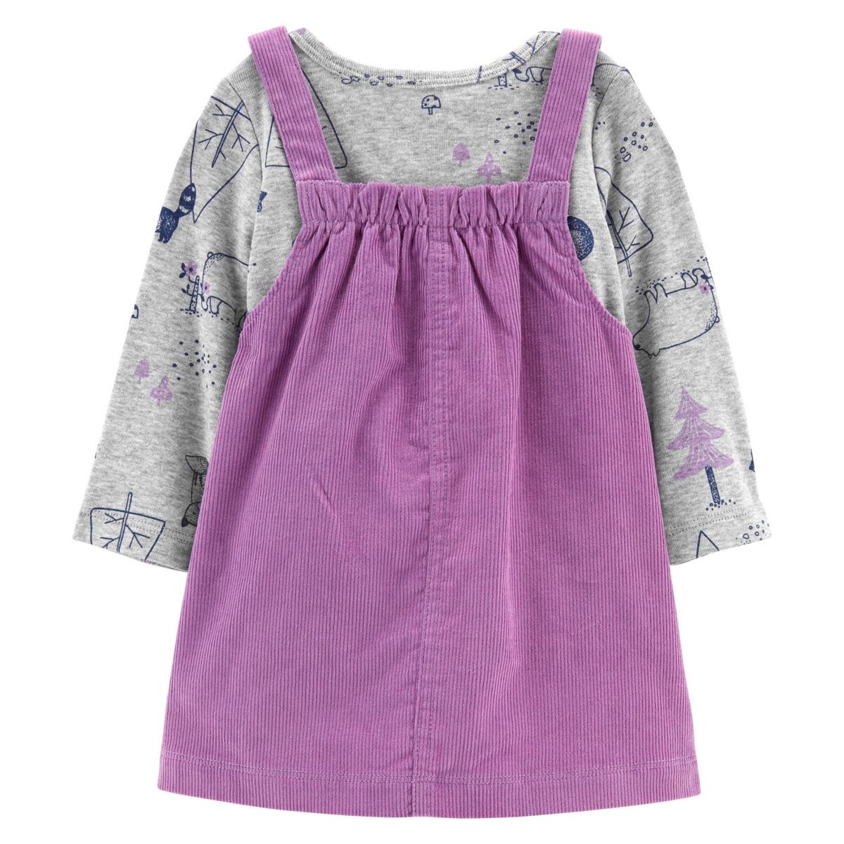 CARTER'S - Carter´s Conjunto 3 Piezas Vestido Cotele, Polera y Panty Bebé Niña