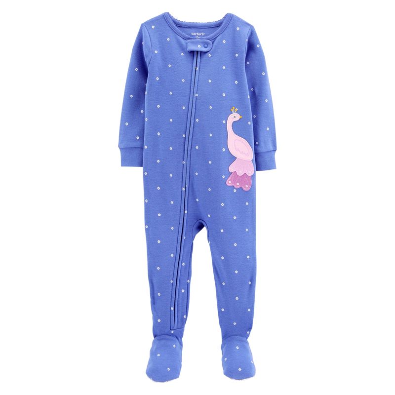 CARTER'S - Pijama Algodón Aplicación Pavo Real  Niña