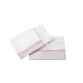 BEE BEE - Juego De Sabanas Cuna 70X140 Cuadro Rosa