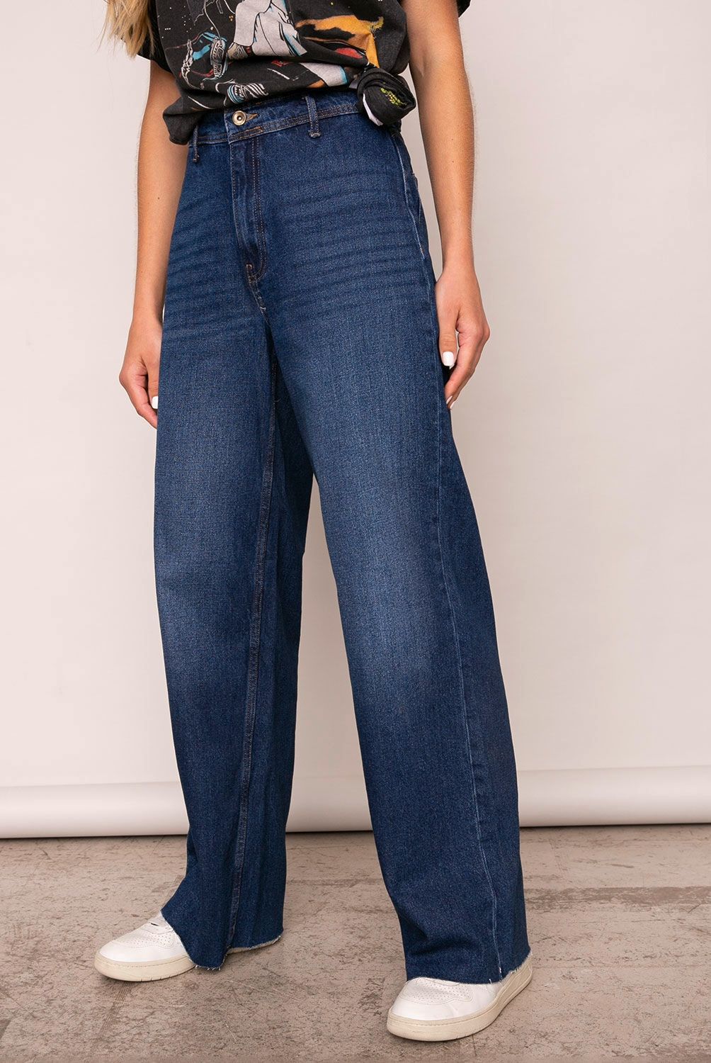 ONLY - Jeans Tiro Alto Algodón Mujer Only