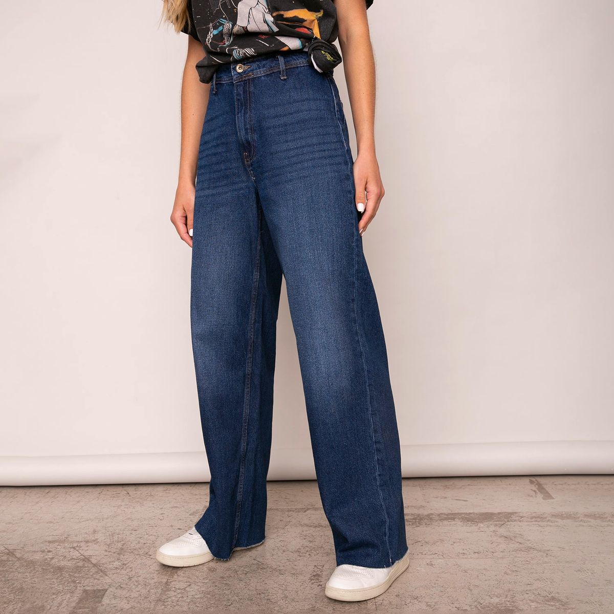 ONLY - Jeans Tiro Alto Algodón Mujer Only