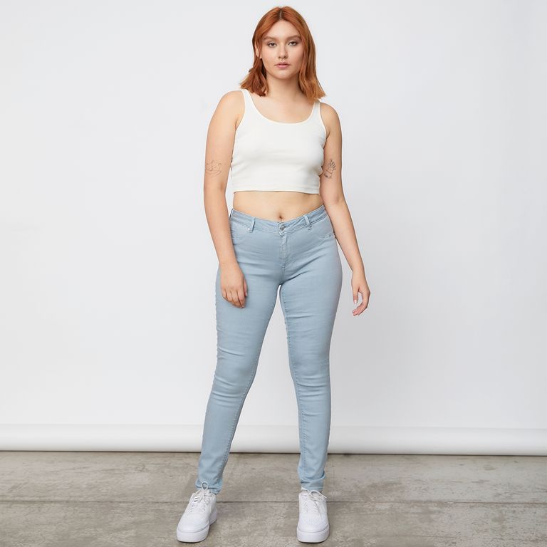 ONLY Jeans Skinny Tiro Alto Mujer