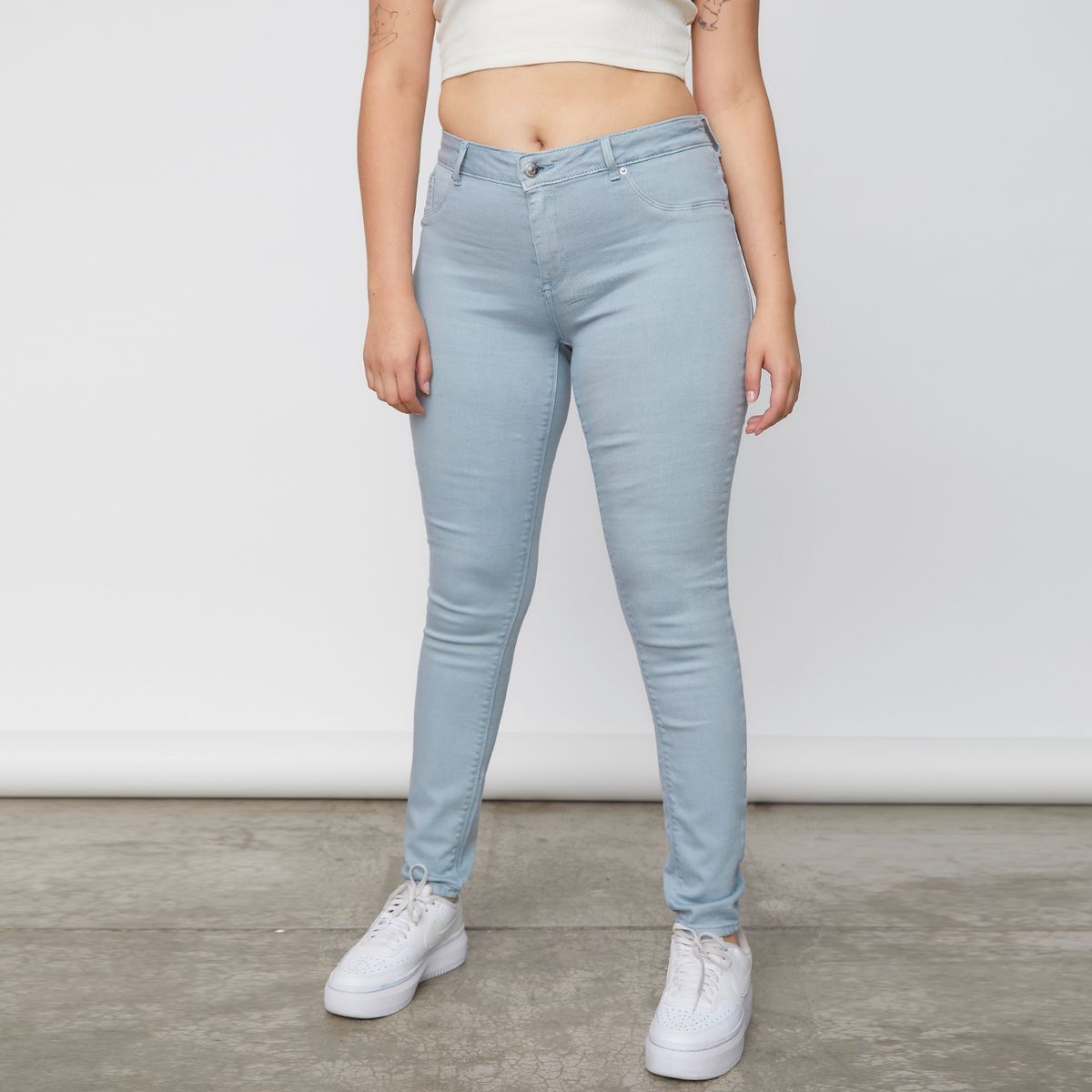 ONLY - Jeans Skinny Tiro Alto Mujer Only