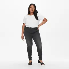 ONLY - Jeans Algodón Skinny Tiro Alto Mujer