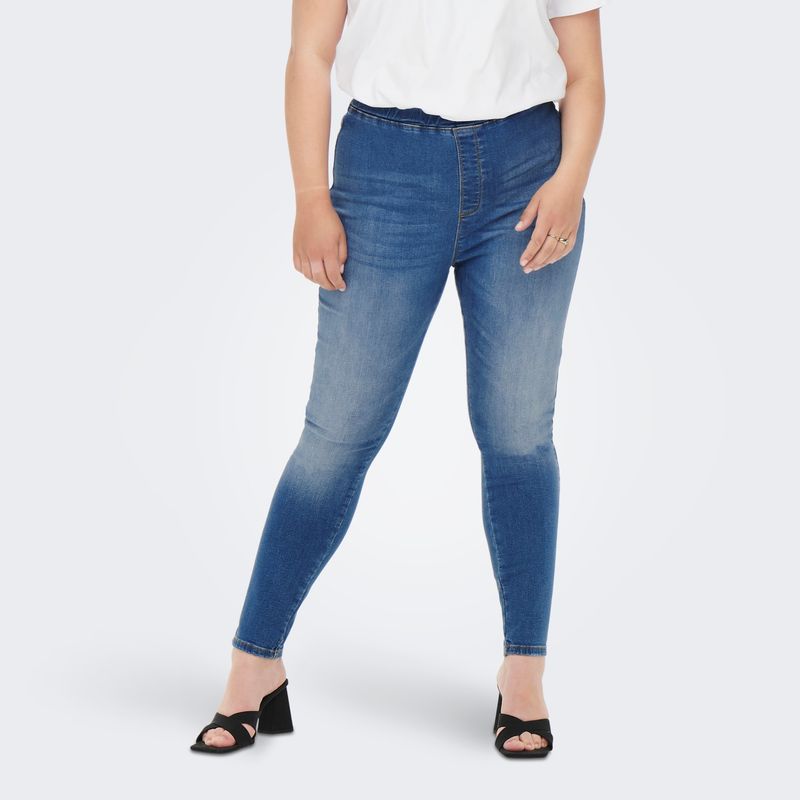 ONLY - Jeans Algodón Skinny Tiro Alto Mujer Only
