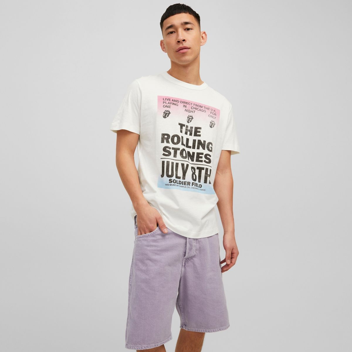 JACK&JONES - Polera Manga Corta Rolling Stones Hombre Jack&Jones