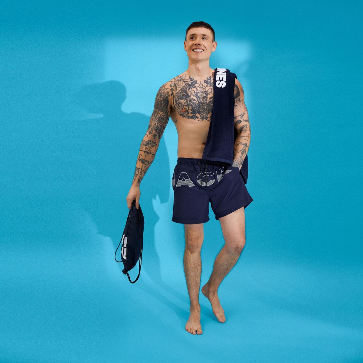 JACK&JONES - Pack Playa Short + Toalla Hombre Jack&Jones