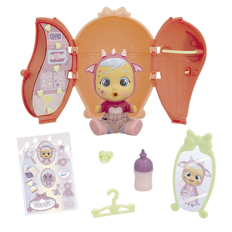 CRY BABIES - Cry Babies Bebes Llorones Muñeca  Vestido Rosado