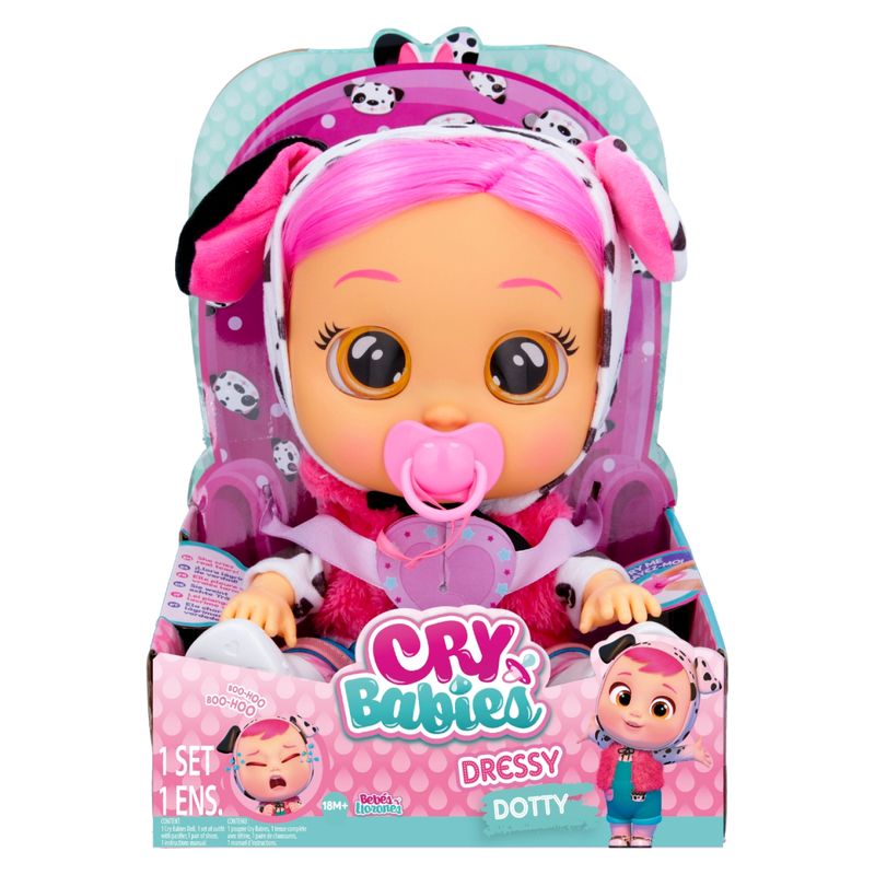 CRY BABIES - Cry Babies Bebes Llorones Muñeca Dressy Dotty