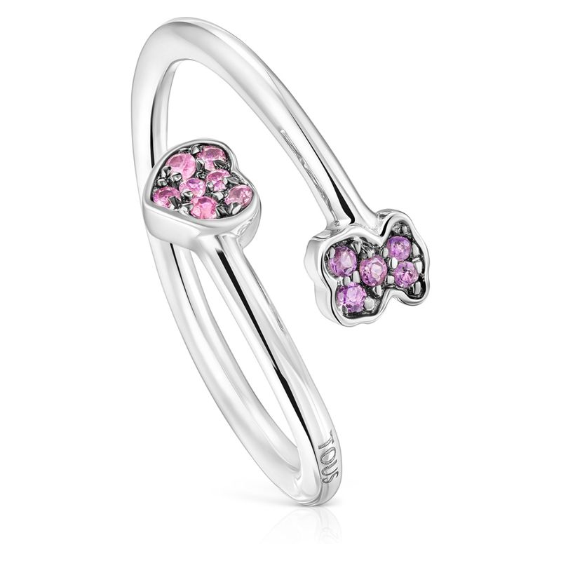 TOUS - Anillo New Motif Abierto de Plata Mujer Tous