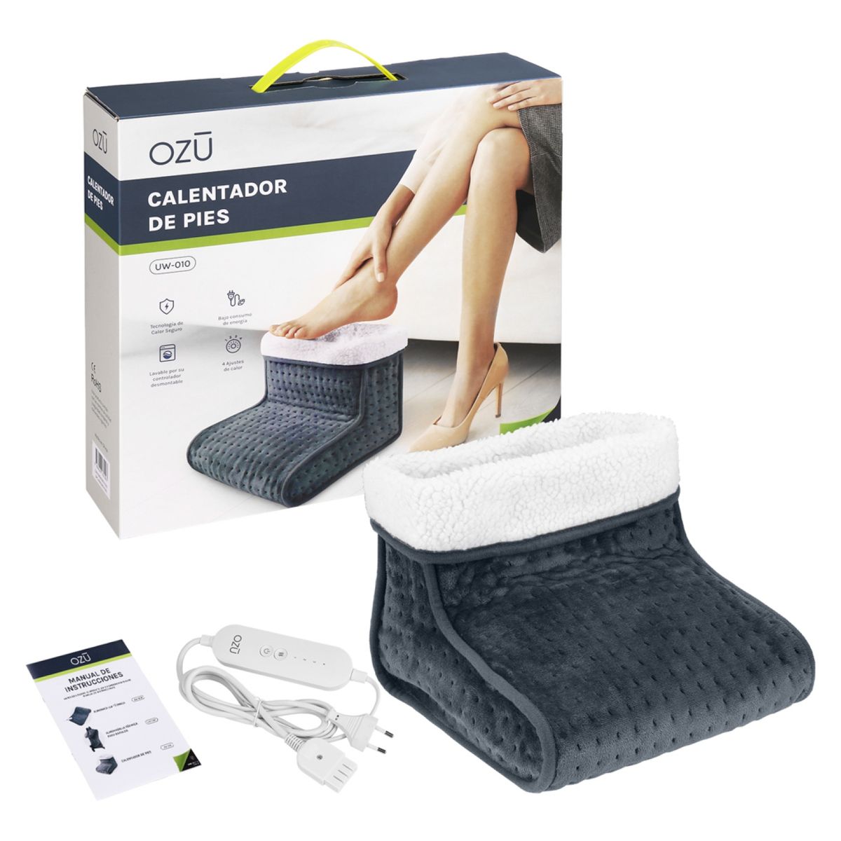 OZU - Calentador De Pies Eléctrico Ozu