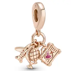 PANDORA - Charm Colgante Avion Globo Y Maleta Mujer