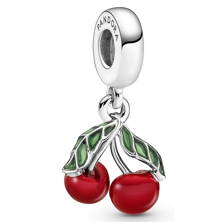 Charm Colgante Cerezas Asimetricas Mujer