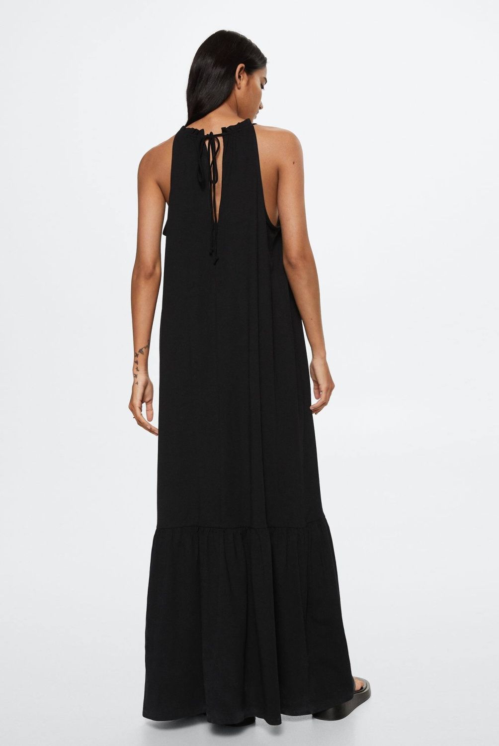 MANGO - Mango Vestido Maxi Volantes Javier Mujer