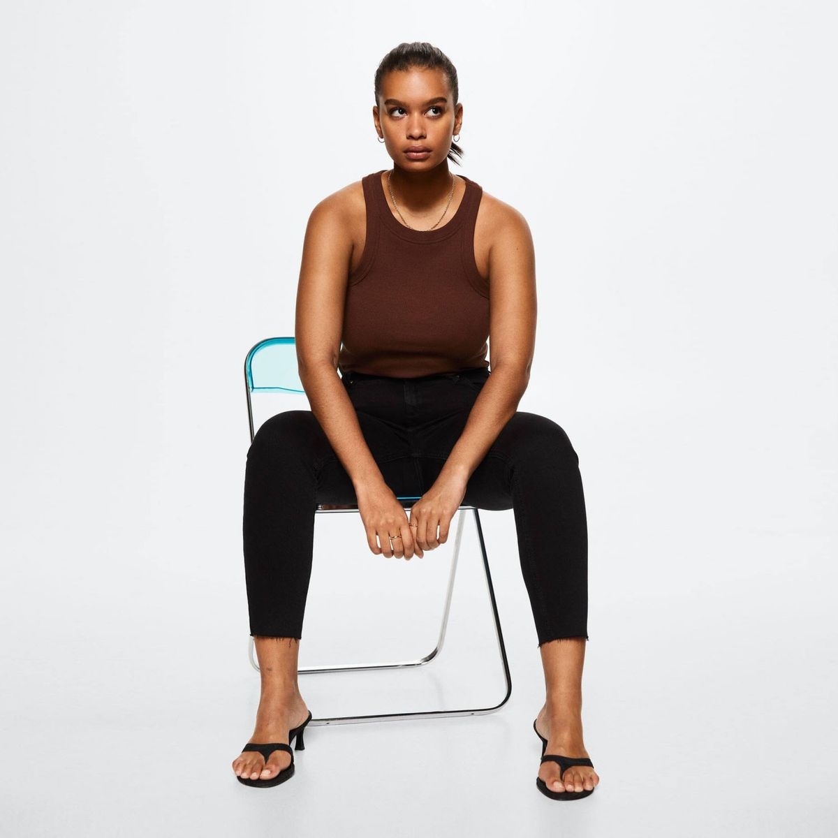 MANGO - Jeans Skinny Isa Tiro Medio Mujer Mango