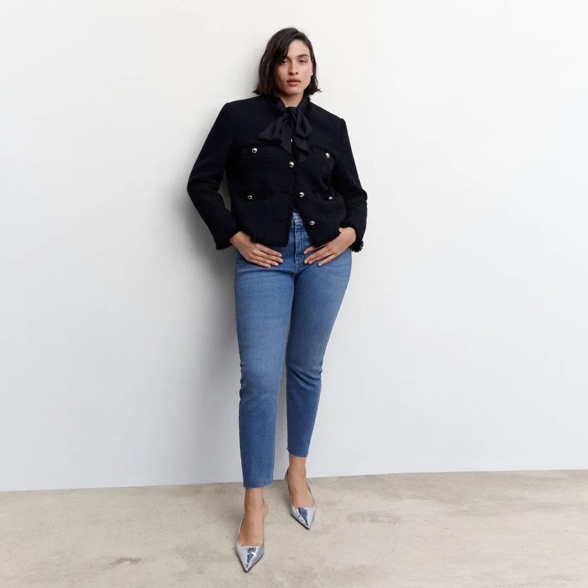 MANGO - Jeans Skinny Isa Tiro Medio Mujer Mango