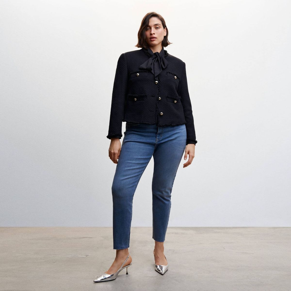 MANGO - Jeans Skinny Isa Tiro Medio Mujer Mango