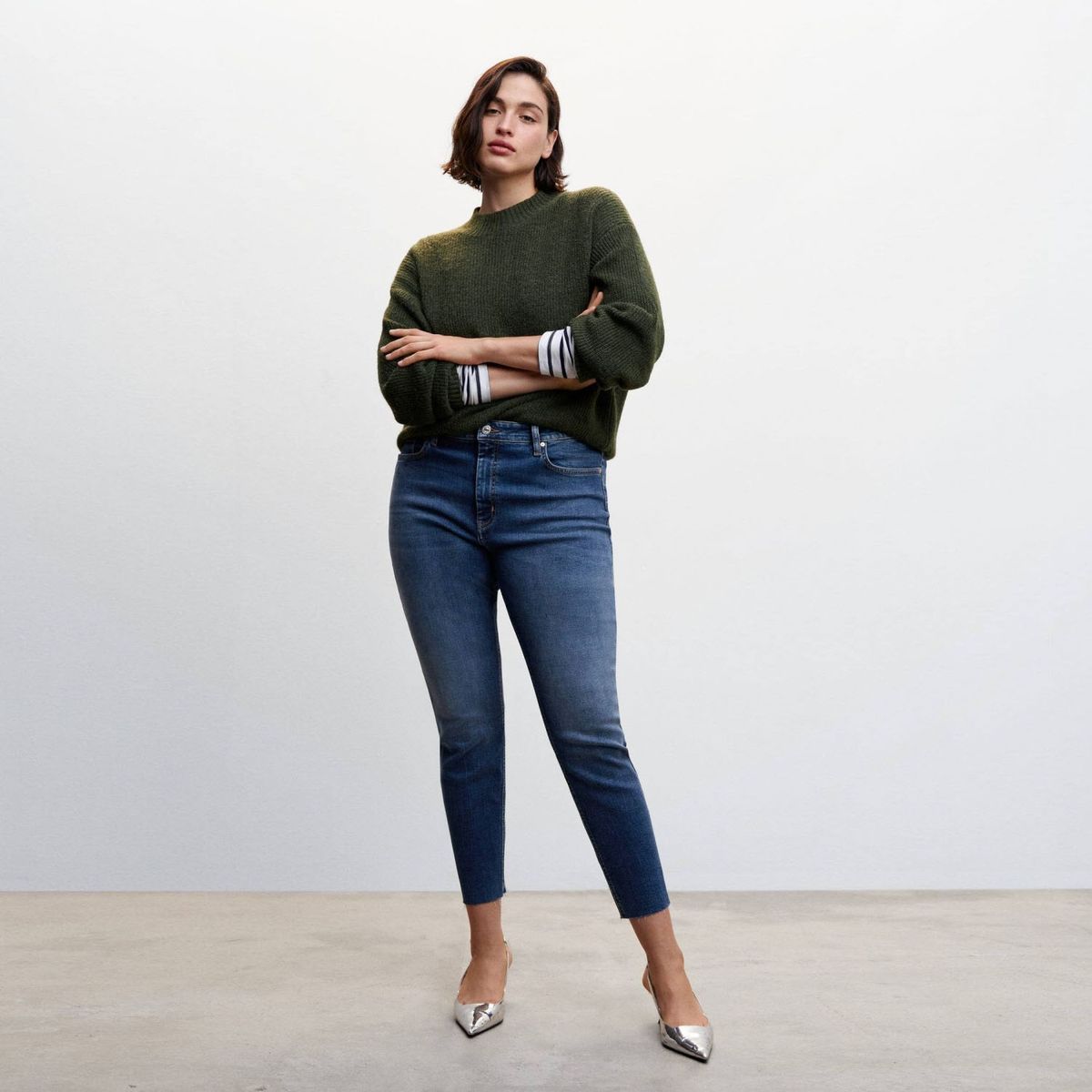 MANGO - Jeans Skinny Isa Tiro Medio Mujer Mango