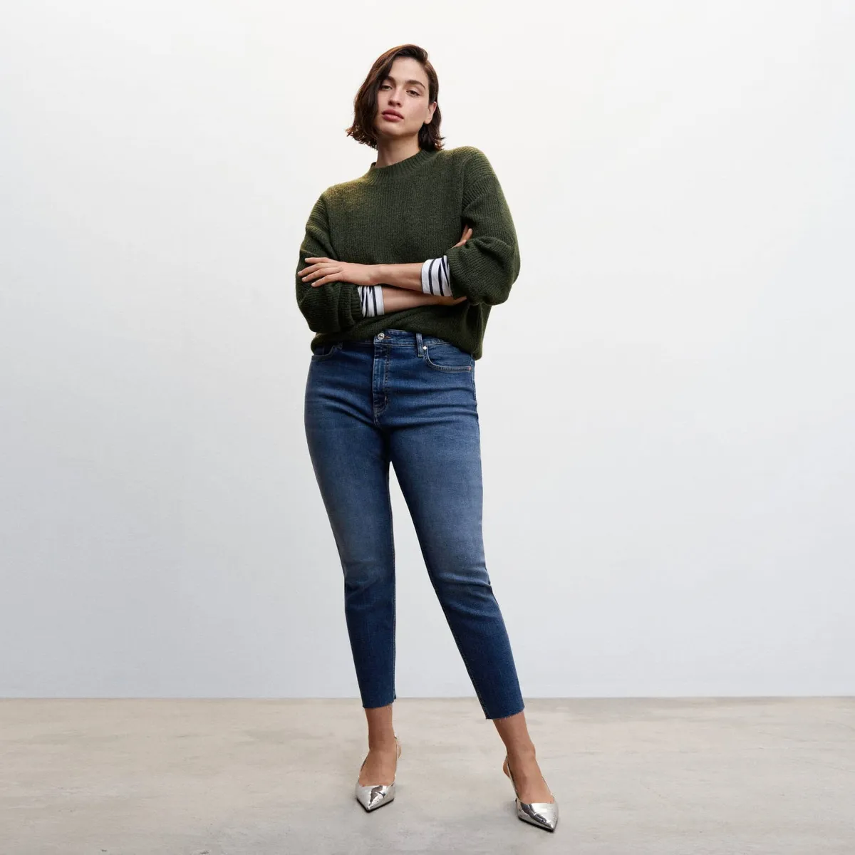 MANGO - Jeans Skinny Isa Tiro Medio Mujer Mango