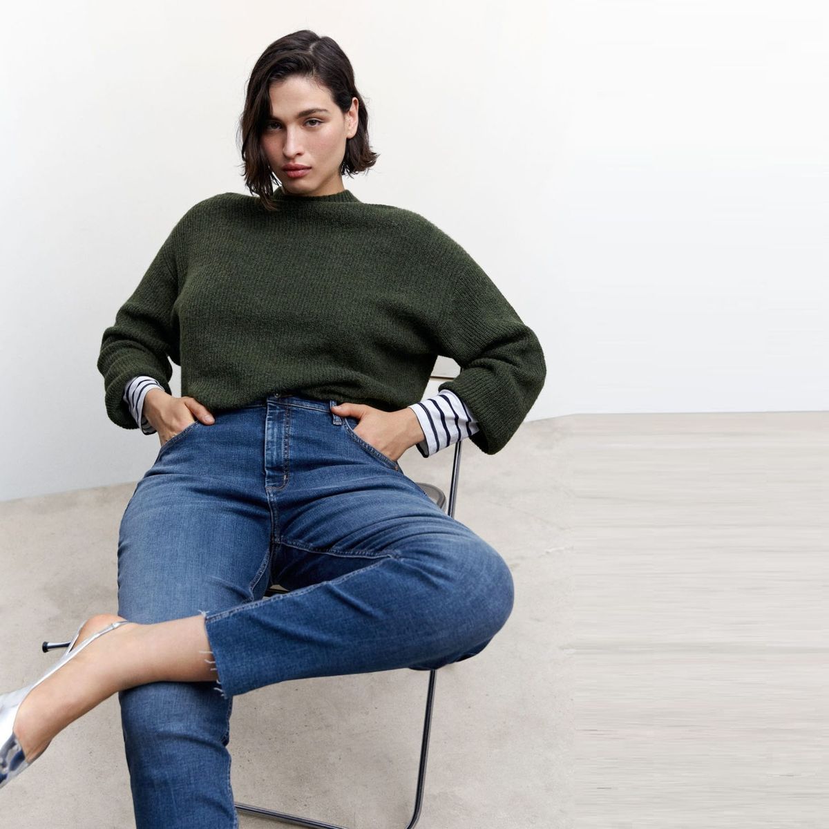 MANGO - Jeans Skinny Isa Tiro Medio Mujer Mango