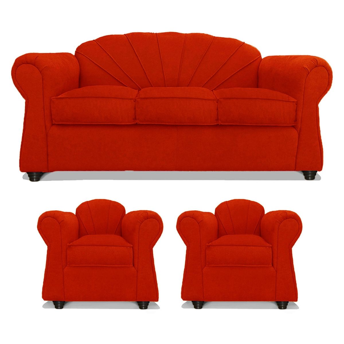 COMERCIALIZADORA ELEGANT DETAIL - Juego De Living Marsella 3+1+1 Tela Comercializadora Elegant Detail