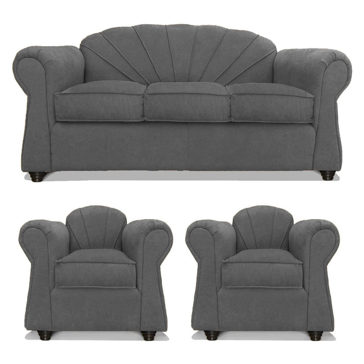 COMERCIALIZADORA ELEGANT DETAIL - Juego De Living Marsella 3+1+1 Tela Comercializadora Elegant Detail