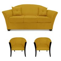 Juego De Living Óregon 3+1+1 Tel