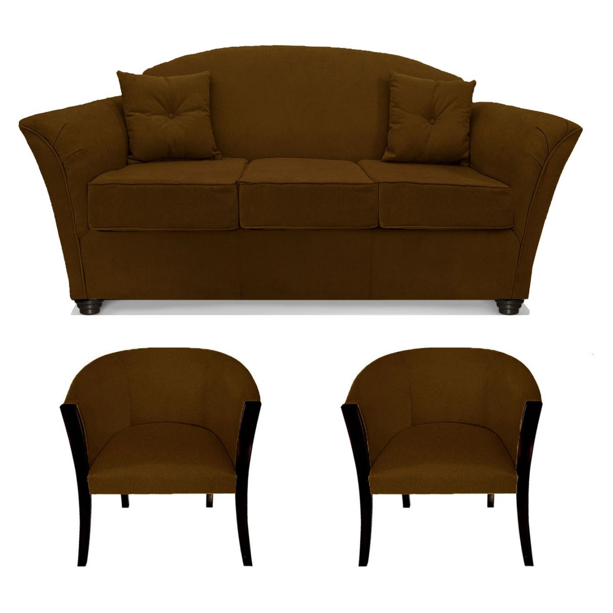 COMERCIALIZADORA ELEGANT DETAIL - Juego De Living Óregon 3+1+1 Tel Comercializadora Elegant Detail