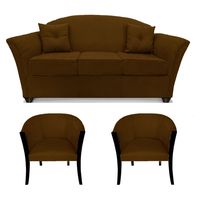 Juego De Living Óregon 3+1+1 Tel