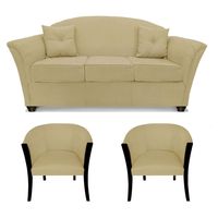 Juego De Living Óregon 3+1+1 Tel