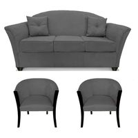 Juego De Living Óregon 3+1+1 Tel