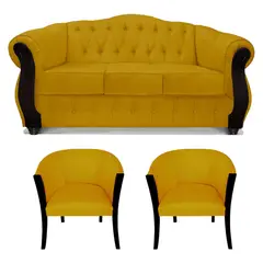 COMERCIALIZADORA ELEGANT DETAIL - Juego Living Orlando 3+1+1 Tel