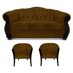 COMERCIALIZADORA ELEGANT DETAIL - Juego Living Orlando 3+1+1 Tel