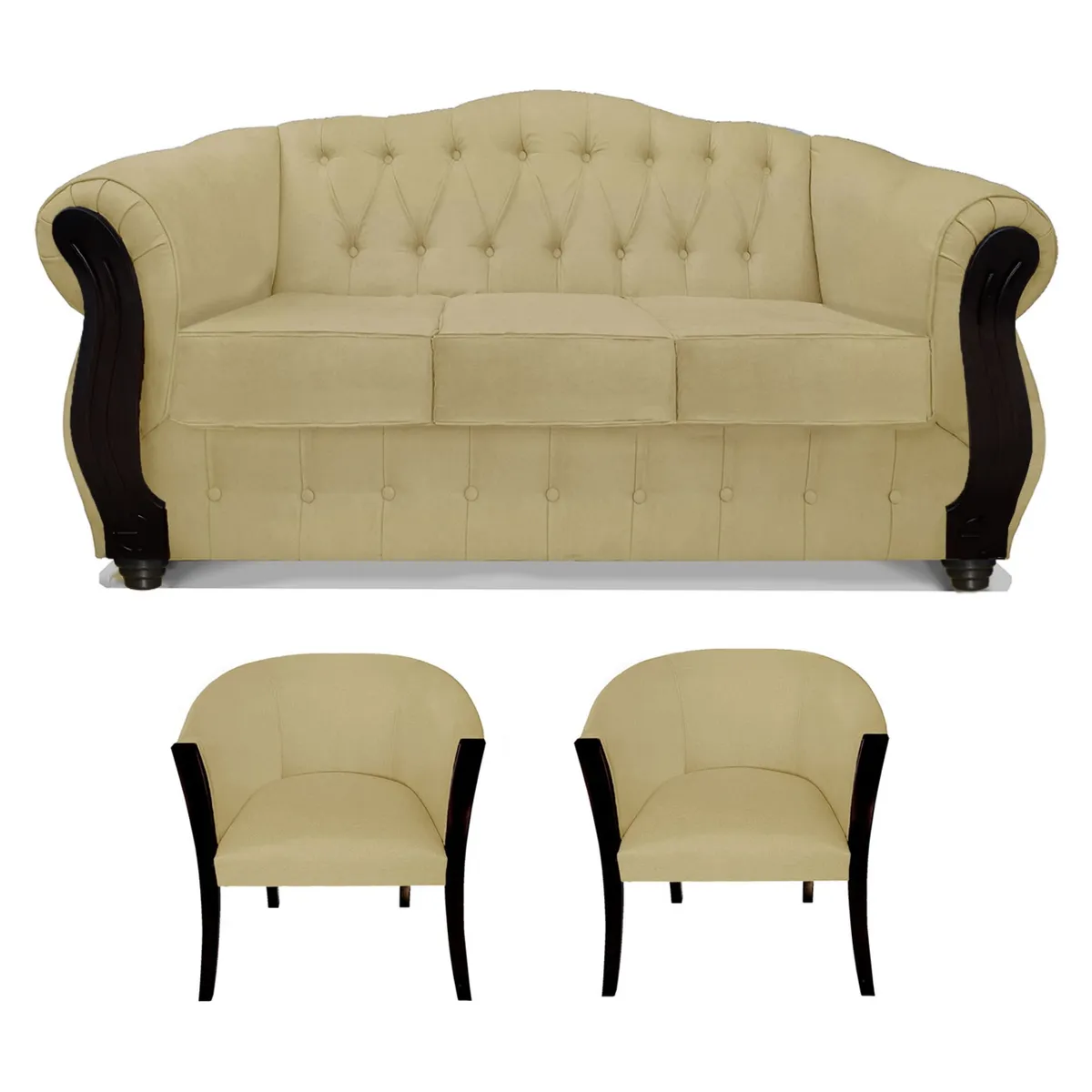 COMERCIALIZADORA ELEGANT DETAIL - Juego De Living Orlando 3+1+1 Tel Comercializadora Elegant Detail