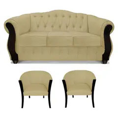 COMERCIALIZADORA ELEGANT DETAIL - Juego Living Orlando 3+1+1 Tel