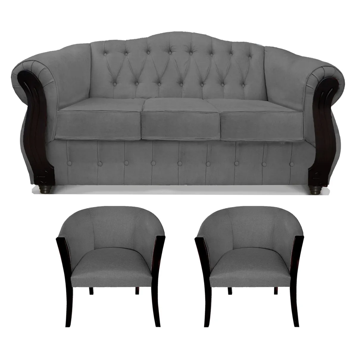 COMERCIALIZADORA ELEGANT DETAIL - Juego De Living Orlando 3+1+1 Tel Comercializadora Elegant Detail