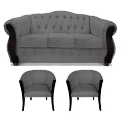 COMERCIALIZADORA ELEGANT DETAIL - Juego Living Orlando 3+1+1 Tel