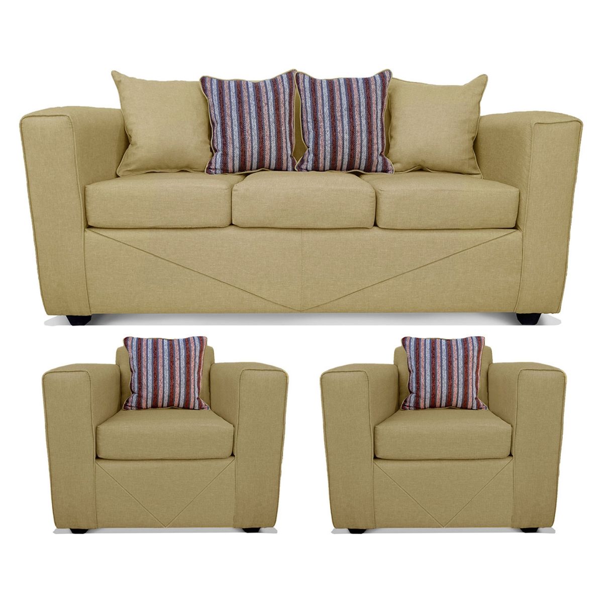 COMERCIALIZADORA ELEGANT DETAIL - Juego Living Santa Fé 3+1+1 Tel Comercializadora Elegant Detail