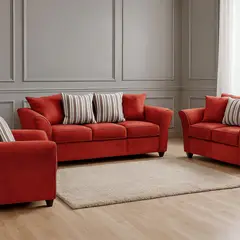 COMERCIALIZADORA ELEGANT DETAIL - Juego Living Minesota 3+2+1 Tel